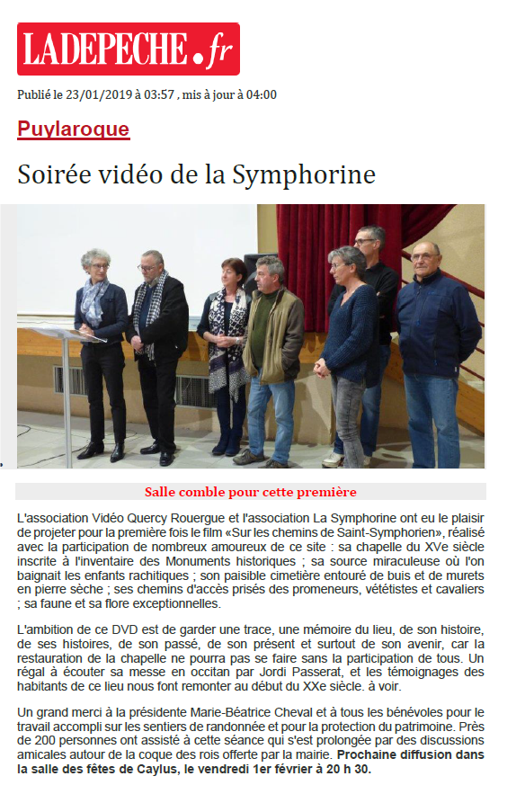 Article la depeche du 82