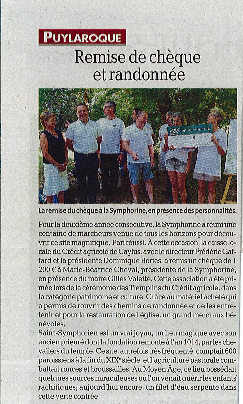 Article la depeche rando 03072017